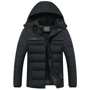 Новое модное флисовое зимнее пальто ded Для Мужчин, Толстая теплая Мужская зимняя куртка, Ветрозащитный подарок для отца, мужа, Парка